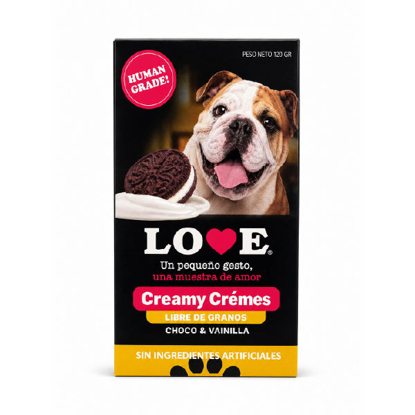 LOVE Human Grade Creamy Crèmes Choco & Vainilla para Perros